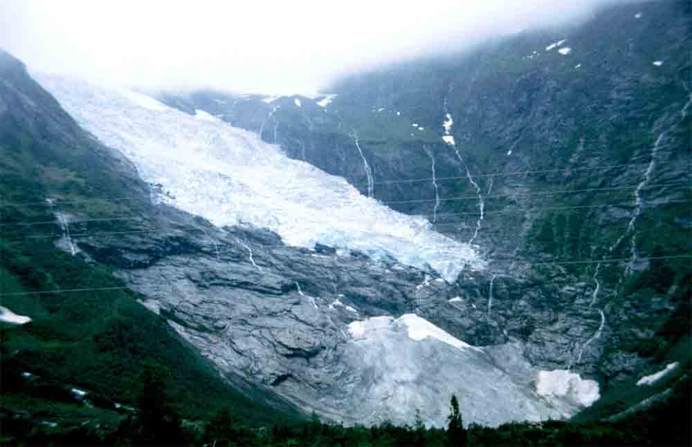 175 - Noruega - lengua de un glaciar - 1989